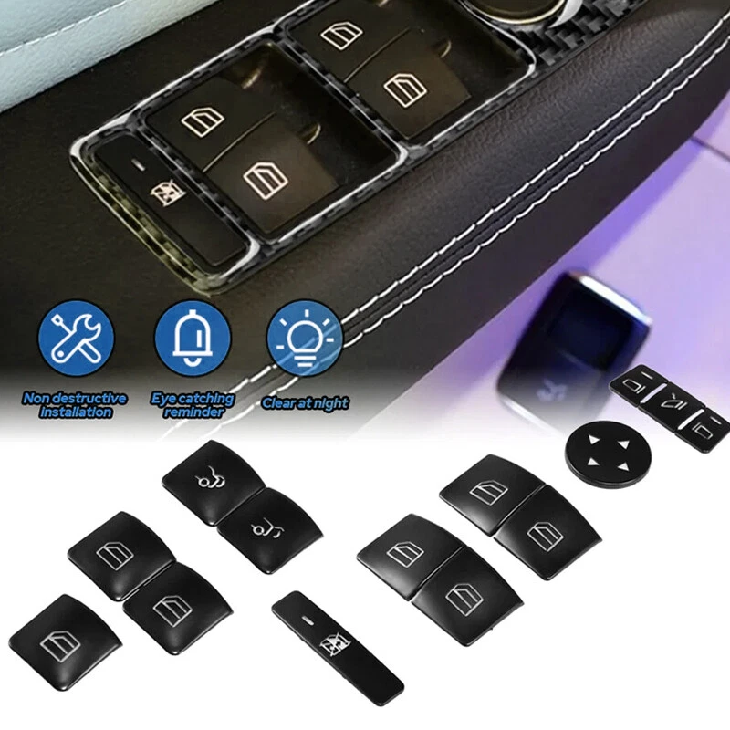 For Mercedes-Benz A200 CLA250 GLE350 Door Window Lift Panel Control Switch Trim - Image 3 of 4
