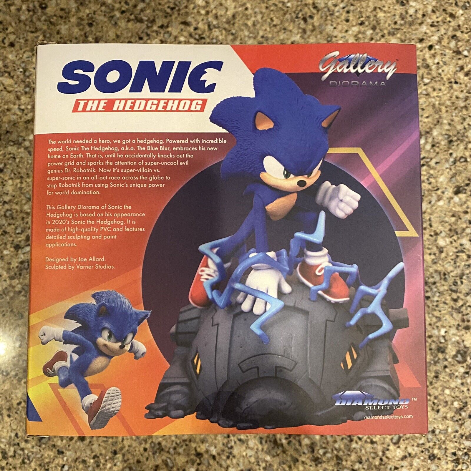 Boneco Sonic The Hedgehog - Gallery Diorama - Diamond Select Toys