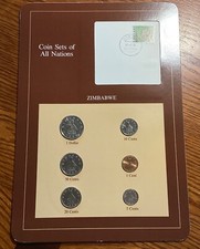 Zimbabwe 1980-1983 Coin Sets of All Nations Franklin Mint Postal