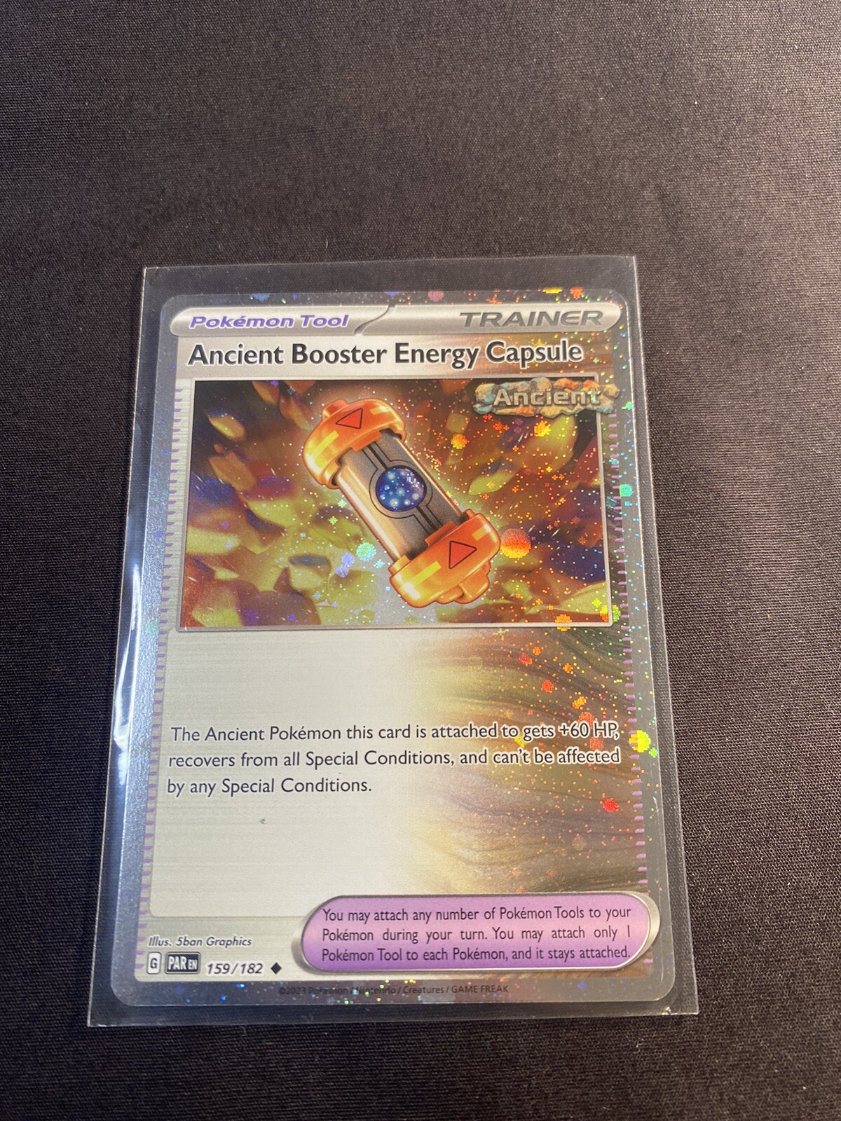 Pokemon 💫 Ancient Booster Energy Capsule Promo 159/182 Cosmos Holo! NM
