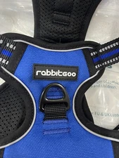 Rabbitgoo No-Pull Pet Harness Adjustable Reflective Vest Handle Blue