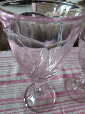 Noritake Sweet Swirl Pink Iced Tea Water Goblets Glasses 6 3 Noritake Sweet Swirl Pink Iced Tea Water Goblets Glasses 6 3