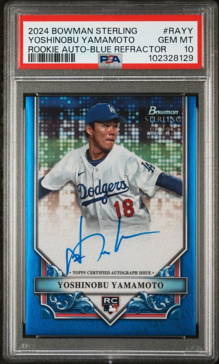 Topps - 25枚限定 Bowman Sterling 山本由伸 PSA 9 2024 Bowman Sterling Yoshinobu Yamamoto 1/1 SUPERFRACTOR