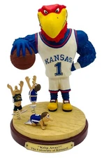 Kansas Jayhawks Keep Away Figurine by The Memory Company-RARE-New in Box