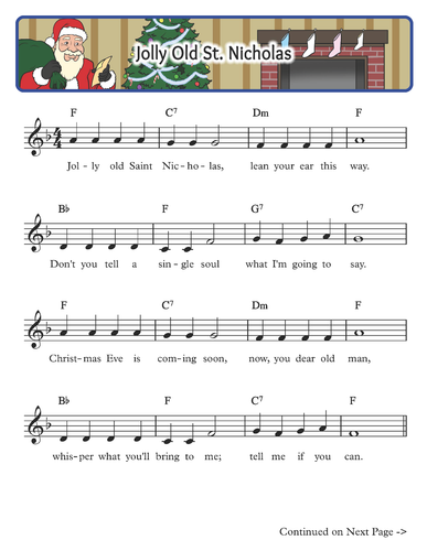 Clarinet Christmas Book - Beginner Clarinet Sheet Music - PDF FILE FORMAT - Picture 4 of 7