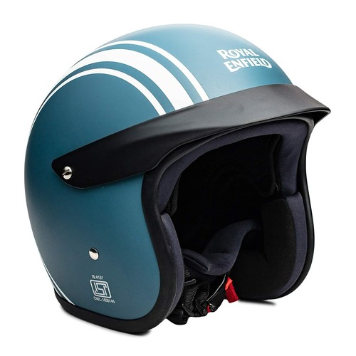 royal enfield airborne blue helmet