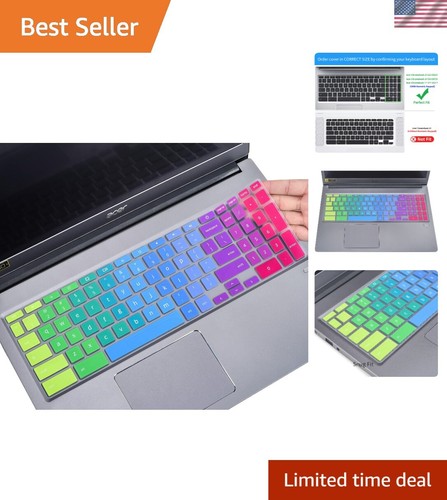 Ultra-Thin Silicone Keyboard Skin Protector for Acer Chromebook 15 & 17.3"