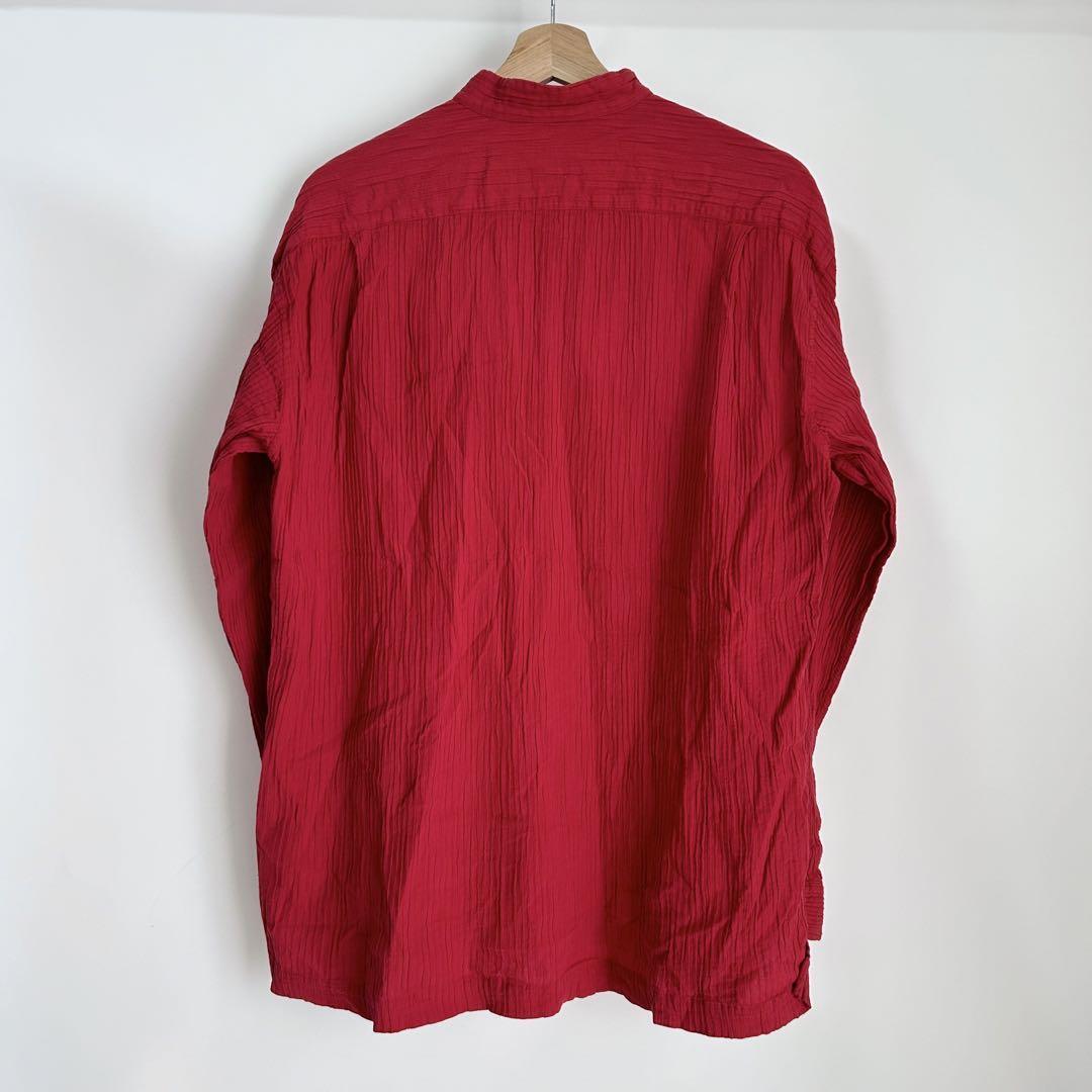 ISSEY MIYAKE MEN Issey Miyake Long Sleeve Shirt Red S | eBay