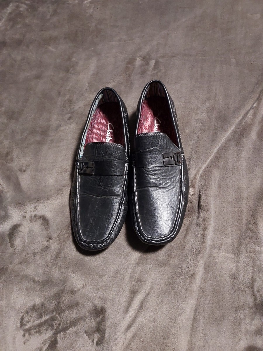 Mens Clarks Collection Ultimate Comfort Black Leather Slip  display picture 3
