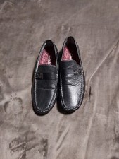 Mens Clarks Collection Ultimate Comfort Black Leather Slip On Loafers Size 9.5
