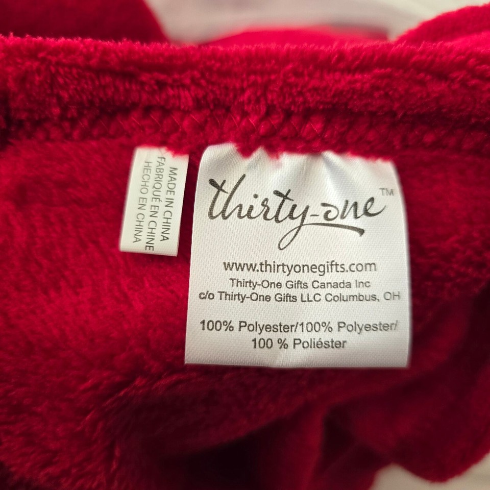 NWT ThirtyOne Super Soft Blanket AB88 Red eBay