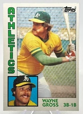 Wayne Gross 1984 Topps-#741 Oakland Athletics