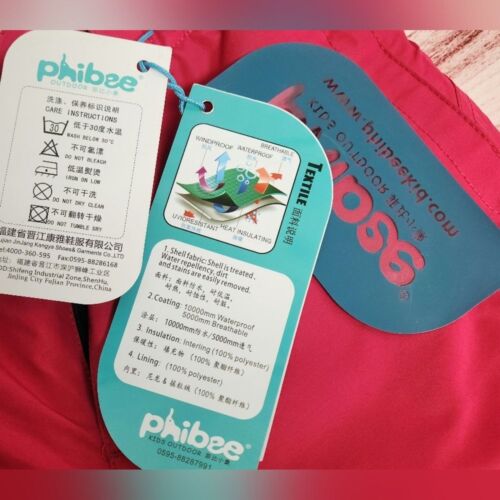 Phibee windproof waterproof snow pants girls size 6 NWT - Picture 3 of 12