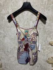 NWT Johnny Was silk top floral print Made In USA