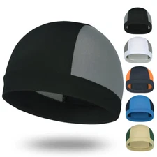 Quick Dry Hat Skull Cap Helmet Inner Liner Beanie Dome Cap for Men Women Outdoor