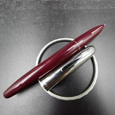 Old Stock Big Size Hero 565 Fountain Pen Stainless Steel Cap Aerometric pen Red