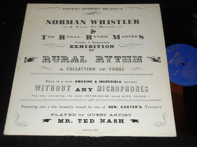 NORMAN WHISTLER Fiddle LP Rarity Rural Rythm Repeat Records COLLECTORS Label