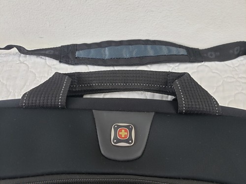 (Ma) Swiss Gear Wenger Laptop Shoulder Messenger Bag Shoulder Slim Carry-On 17” - Afbeelding 5 van 9