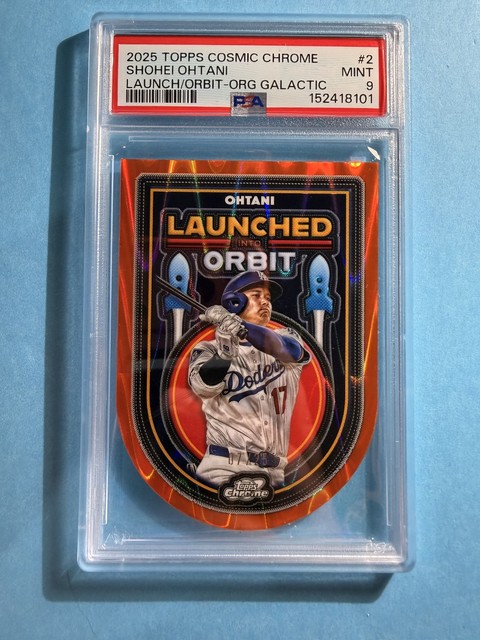 2025 Cosmic Launched Into Orbit Shohei Ohtani #LIO-2 Orange /25 PSA 9