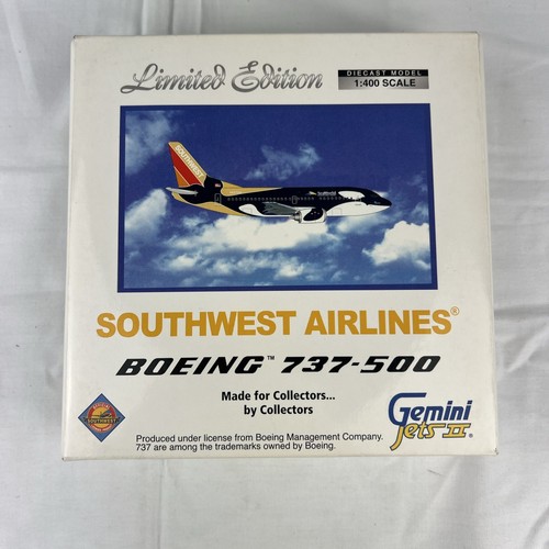 1:400 Gemini Jets GJSWA465 Die-Cast Southwest Boeing 737-500 N507SW - Shamu