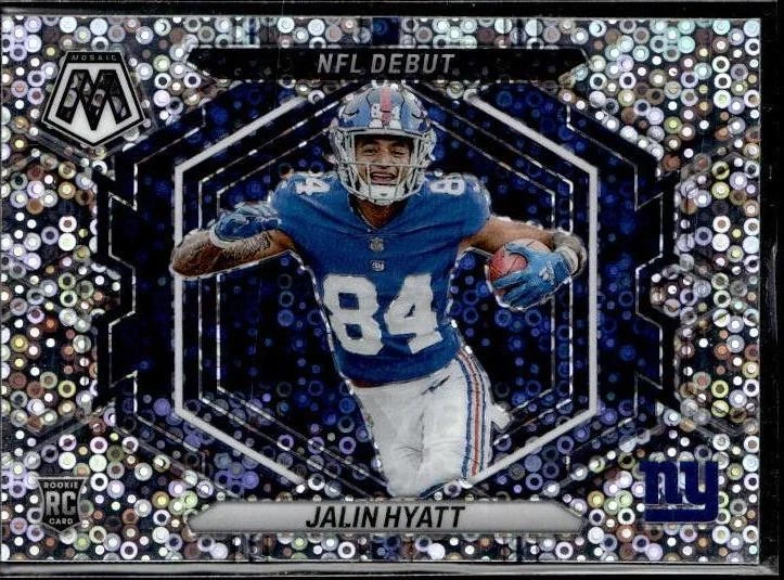 2023 Panini Mosaic #ND-17 Jalin Hyatt Silver No Huddle Mosaic