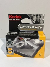 Kodak Black White Disposable Camera 27 Exp Ektanar Lens EXP 2005 Vintage NEW