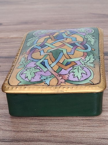 CERAMIC PLAYING CARD HOLDER 'CELTIC KNOT-LIKE' DECOR