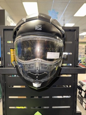 CKX Matte Black Mission AMS Snow Helmet w/Smoke Dual Lens Shield - 512387