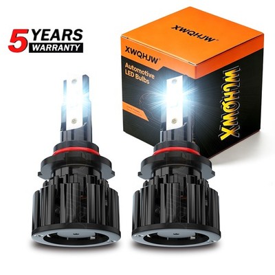 2-sides 9012 LED Headlight kit Hi Low Beam 6000K Super Bright High power Bulbs