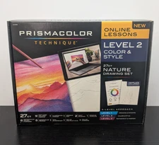 Art Set Prismacolor LEVEL 2 Color & Style 27 PC SET +ONLINE LESSONS Nature 