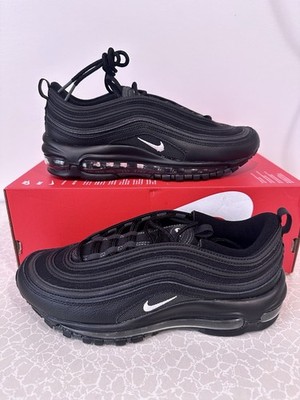 SIZE 7 - NEW Nike Air Max 97 'Black Terry Cloth' 921826 015 White