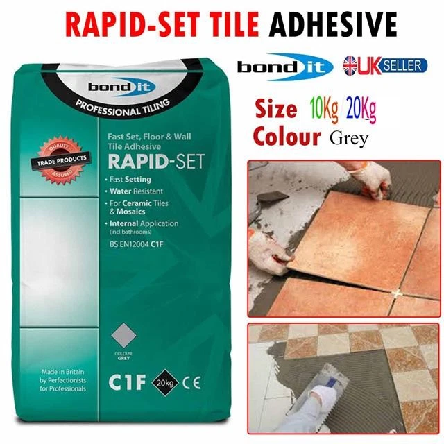 Palace Rapid-Set Wall & Floor Tile Adhesive 20kg - Grey - View #3