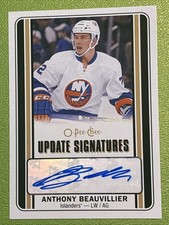 2016-17 Upper Deck O-Pee-Chee Update Signatures Anthony Beauvillier RC Auto 7X7