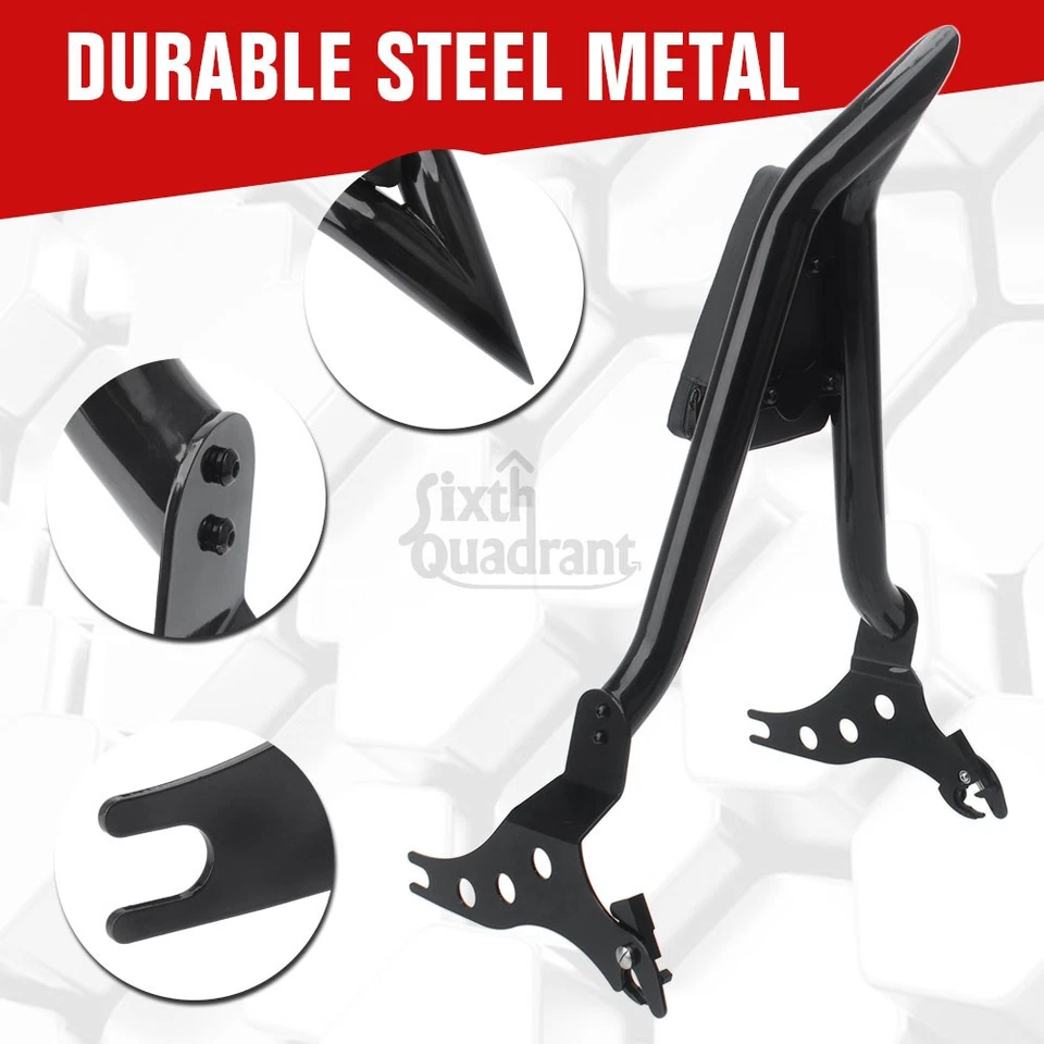 Respaldo de barra Sissy para pasajero trasero apto para Harley Softail Breakout FXSB Fat Boy Foto 3 de 4