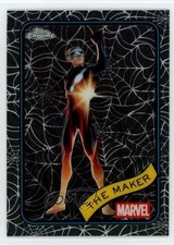 2025 Topps Chrome Marvel Comics Spider Web Refractor /399 The Maker #74 p8v