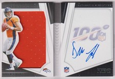 NFL DREW LOCK AUTO 2019 PANINI PLAYBOOK booklet Rookie Card FOOTBALL Broncos /