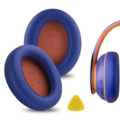 Geekria Protein Leather Ear Pads for Anker Soundcore Life Q10 Headphones (Blue)