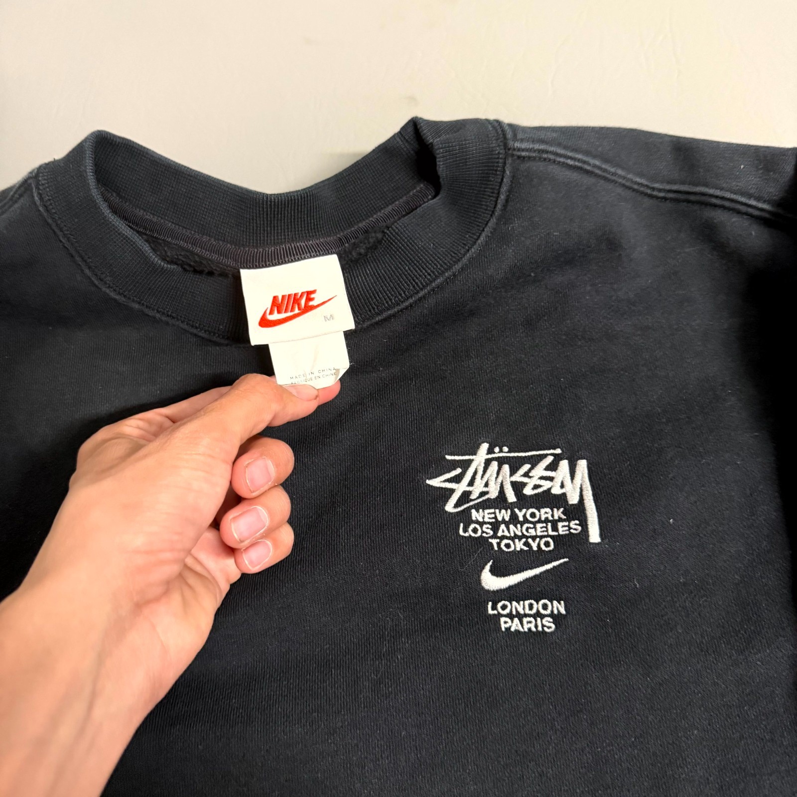 Nike x Stussy International Tracksuit Mens Medium Black Rare thumbnail 3