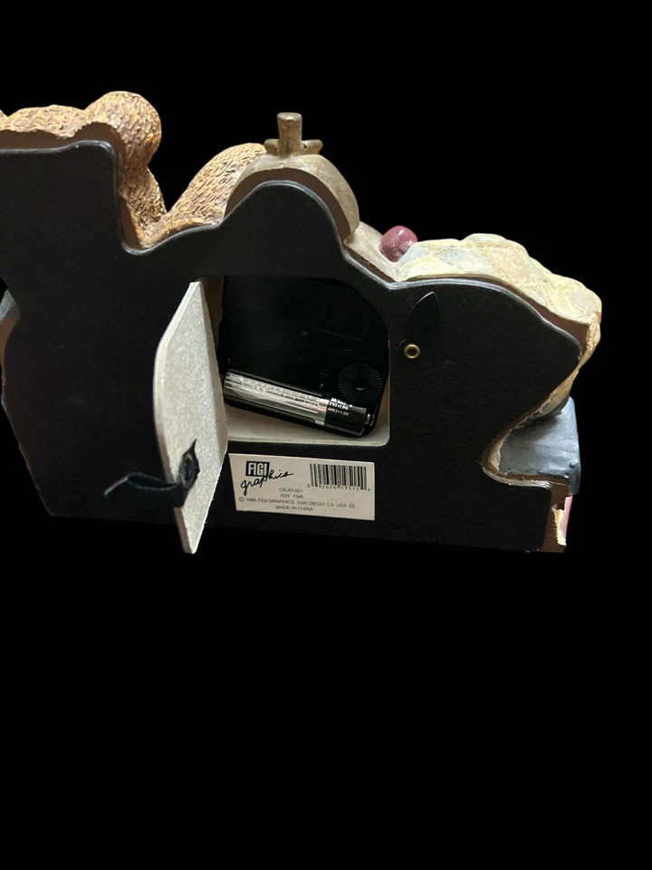 Vintage 1995 FIGI GRAPHICS Toy Time #CK-AT-201 Bear Clock New - Image 3 of 4