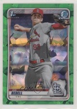 2020 Bowman Chrome Draft Sapphire Edition Green 49/50 Ian Bedell #BD-100 4k8