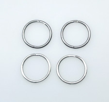 Two Pair 925 Sterling Silver 12mm Mini Huggie Hoop Earrings