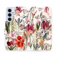 HandyhüLle Mit Klappe FüR Galaxy M35 5G Mobiwear Case Cover Etui Blumenstrauß