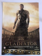 Gladiator. Russell Crowe. Original UK Video Shop Poster.