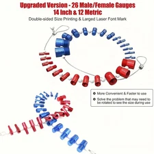 Detachable Nut And Bolt Thread Checker Kit for Easy Use Suitable for Workshops