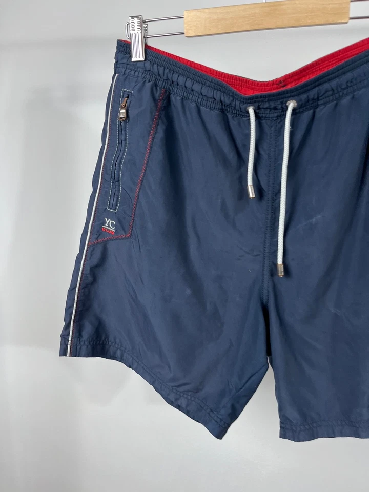 Pantalones Cortos de Natación Paul & Shark Yachting Azul Marino Borde Rojo Club Náutico XL Foto 3 de 4