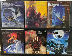 TSR Dragon Magazine Run Lot of Issues 111 - 116