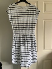 Summer dress 100% cotton nautical cap sleeve, pockets, elasticated waist size 14