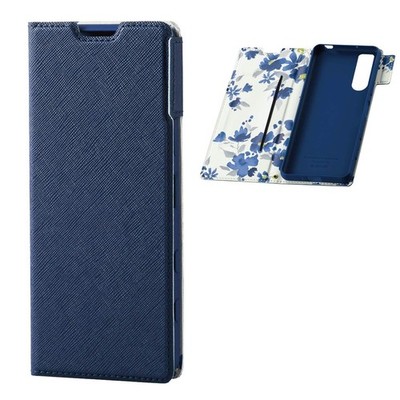Xperia 5 II Case Soft Leather Thin For Women With Magnet Navy PM-X203PLFUJNV