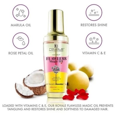 SEALED Flawless Magic Oil Hair Serum | Coconut Oil, Rose Petal Oil Flawless Magic Oil Hair Serum | Coconut Oil, Rose Petal Oil  main image 3