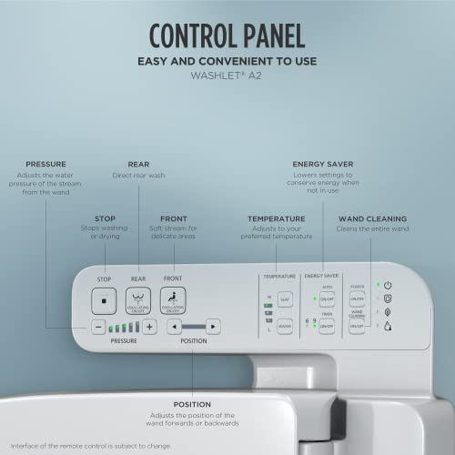 WASHLET A2 elektronischer Bidet WC-Sitz mit Sitzheizung und SoftClose Deckel, - Bild 7 von 7